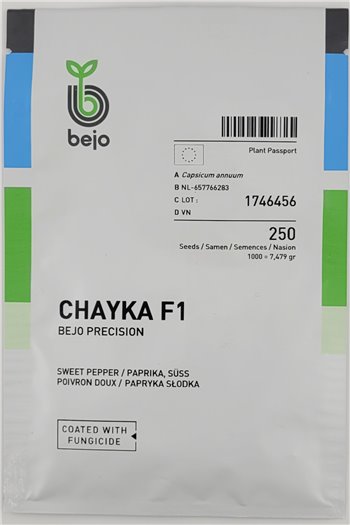 Saldžiosios paprikos CHAYKA F1, 250 sėklų