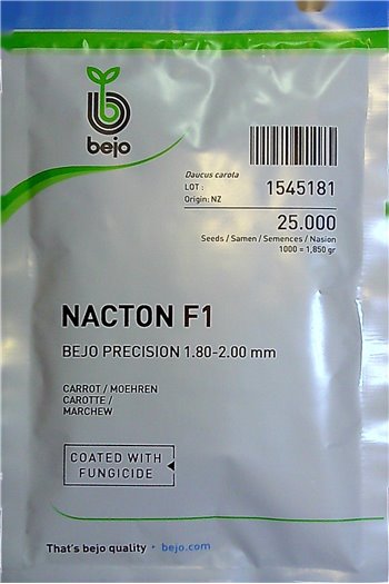 Morkos NACTON F1, 25000 sėklų