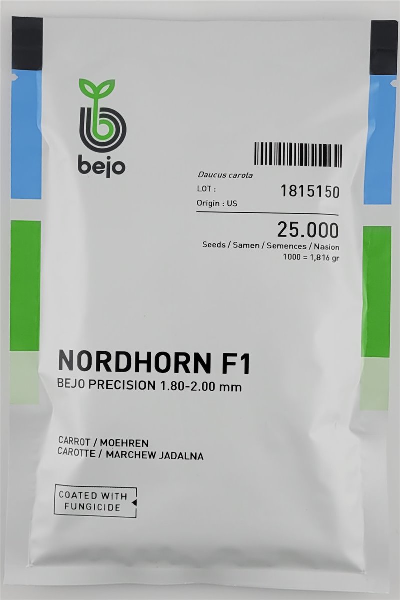 Morkos NORDHORN F1, 25000 sėklų