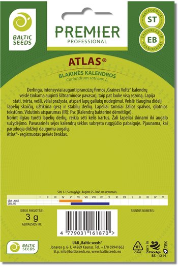 Kalendrų sėklos ATLAS®, 3 g