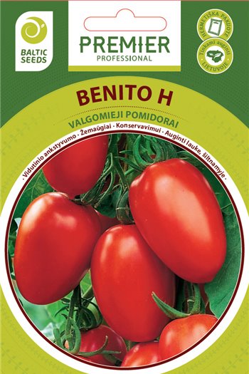 BENITO H, valgomieji pomidorai, 35 sėklos