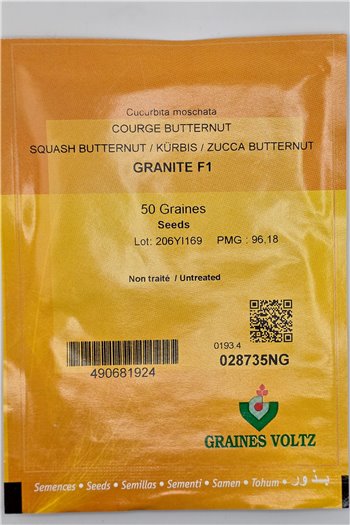 Kvapieji moliūgai GRANITE F1, 50 sėklų