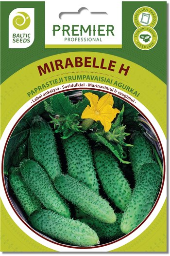 Agurkai MIRABELLE H (F1), 10 sėklų