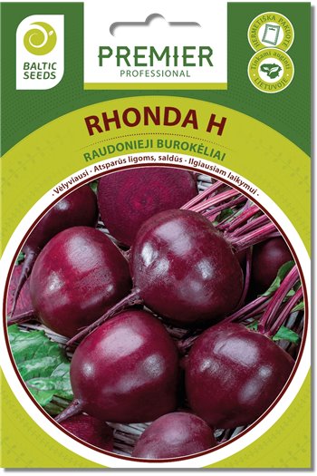 Raudonieji burokėliai RHONDA H (F1), 200 sėklų