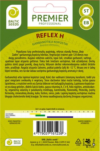 REFLEX H, garbanotieji (lapiniai) kopūstai, 20 sėklų