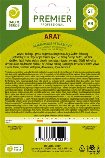 ARAT, šakninių petražolių sėklos, 1 g