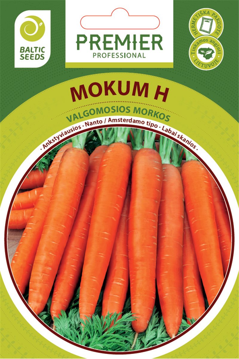 MOKUM H, valgomosios morkos, 600 sėklų