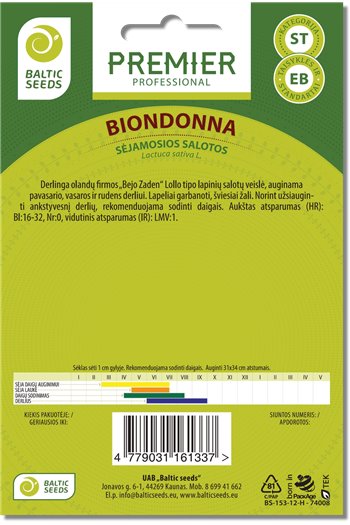 BIONDONNA, salotos, 50 sėklų